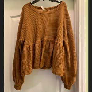 Women's Long Sleeve Crop Sweater